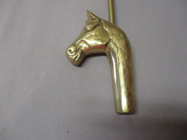 Solid Brass Horse Head Open/Close Damper Hook