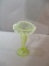 Vaseline Glass Jack In The Pulpit 6 1/2