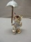 Ceramic Shopper Kitty Cat w/ Umbrella approx. 7
