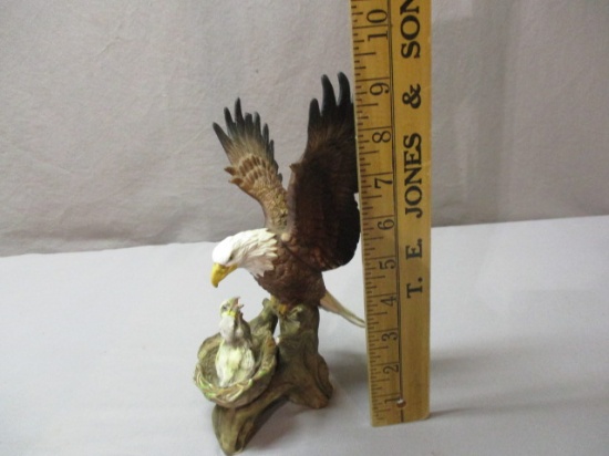 Ceramic Bald Eagle Figurine  approx. 9" Tall