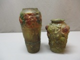 2 Goofus Glass Vases 10