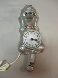 1960's French Poodle Wall Clock approx. 13