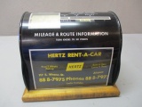 Rare 1950's  Hertz Rent A Car Destination Via Mileage Meter Guide