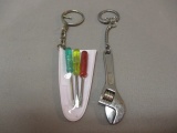 Screwdriver & Adjustable Wrench Key Chains