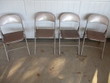 4 Folding Chairs By Samsonite