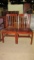 Pair of Wood Slat Back Side Chairs