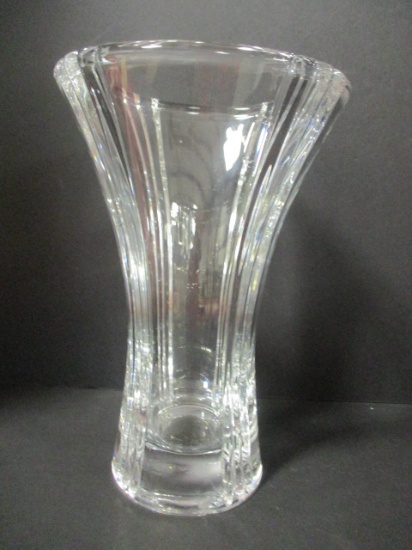 Tall Fluted Crystal Vase