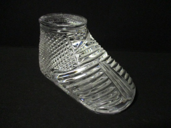 Waterford Crystal Baby Bootie Paperweight