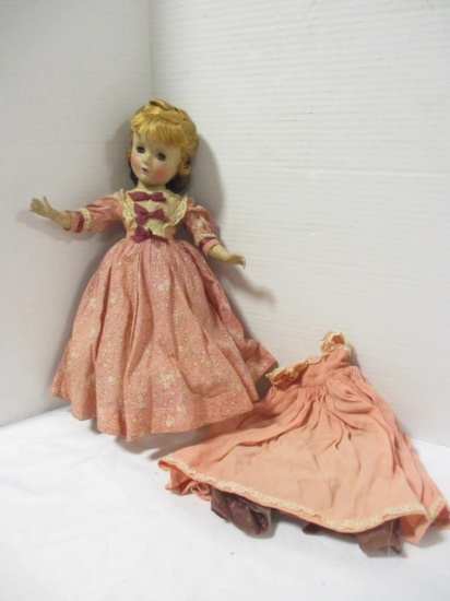 Antique Composite Sleepy Eye Doll w/ Additional Dress