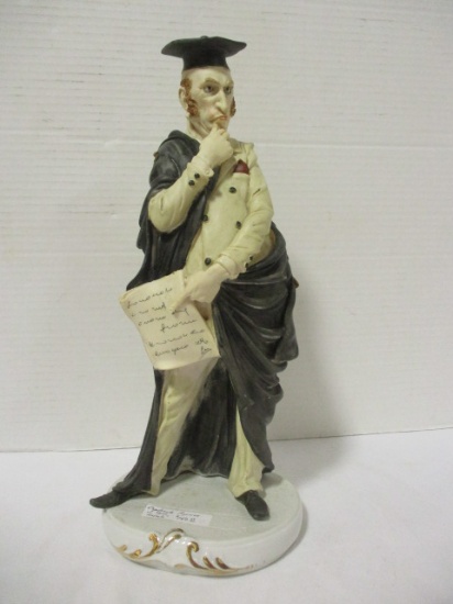 Capodimonte Porcelain "Graduate" Statue