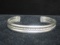 Sterling Silver Cuff Bracelet with Rope Design