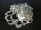 Seagull Pewter Art Nouveau Style Brooch
