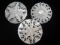 3 Mother of Pearl Brooches