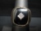 Men's 10k Gold Black Onyx Ring- Size 7