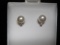 14k Gold Diamond and Pearl Earrings