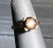 14k Gold Black Star Sapphire Ring- Size 3 1/2