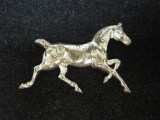 Sterling Silver Horse Brooch
