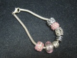 Sterling Silver with Beads