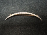 Antique 14k Gold Pearl Crescent Moon Pin