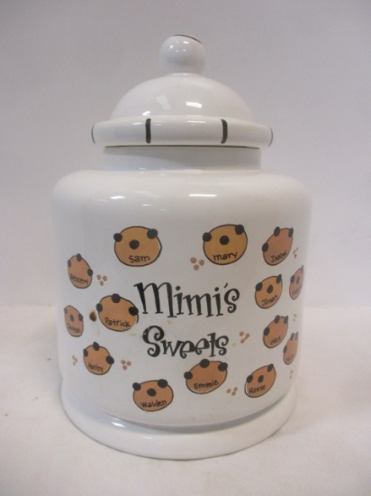 Mimi's Sweets Cookie Jar w/Names