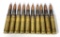 10rds. of Factory .50 BMG FMJ Ammunition
