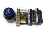6.5x55 Swedish Reloading Lot- (86) Shot Brass Cases and approximately 300 SWD Bullets 