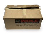 NIB Sealed Case 1000rds. Of .30 CARBINE 110gr. FMJ Wolf Steel Case Ammunition 
