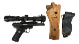 Excellent 2012 Ruger Mark III Standard .22 LR Semi-Automatic Pistol w/ Scope, Holster, & More