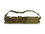 37rds. of 7.62x51mm (.308 WIN) Military Surplus Ammunition on Stripper Clips in Bandoleer