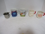 Disney Mug, Bambi Mug, 2 Santa Mugs, Mug with Rabbit Motif