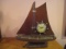 Midcentury United Self Starting Electric Wooden Ship Console Clock