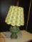 The Mantle Light Co. Green Satin Glass Double Pull Chain Urn Lamp