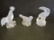 Goebel Crystal Rooster, Toucan and Seal Figurines