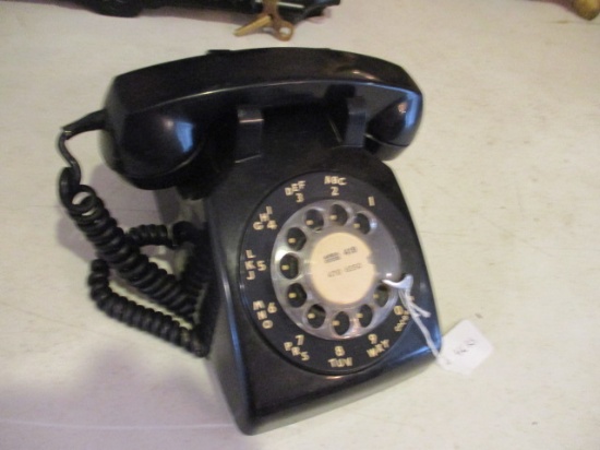 Vintage Western Electric Bell System Black Rotary Dial Desk Home