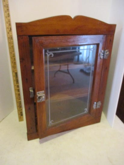 Rustic Wall Mount Display Cabinet