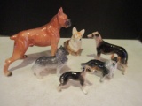 Handpainted Porcelain Dog Figurines
