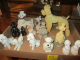 Grouping of Poodle Figurines