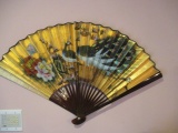 Decorative Handpainted Chinese Peacock Wall Fan
