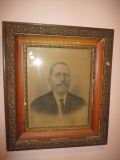 Rare Framed Antique African American Gentleman Portrait