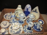 Grouping of Blue Delft Candleholders