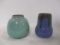 2 Marked Studio Art Pottery Vases