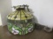 Vintage Tiffany-Style Stained Glass Hanging Light Fixture