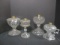 4 Vintage Glass Oil Lamp Bases