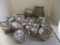 58-Pieces Chinese Painted Porcelain China - Plates, Cups, Bowls, etc.