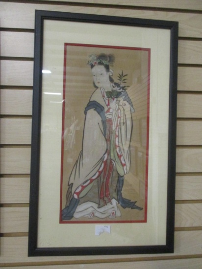 Framed and Matted "Geisha" Artwork