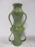 North Carolina Pottery Tall Vase with Handles