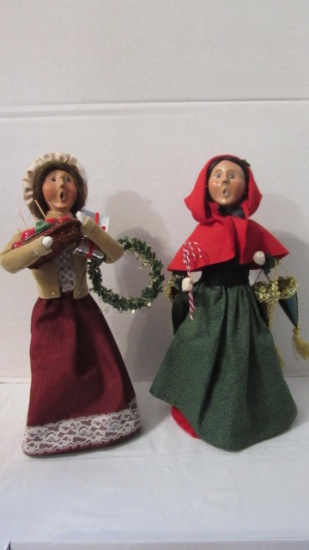Two Byers' Choice Carolers
