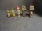5 Colored Mini Oil Lamps