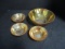 Iris & Herringbone Marigold Glass Bowls