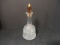 Crystal Gass Decanter w/Amber Stopper